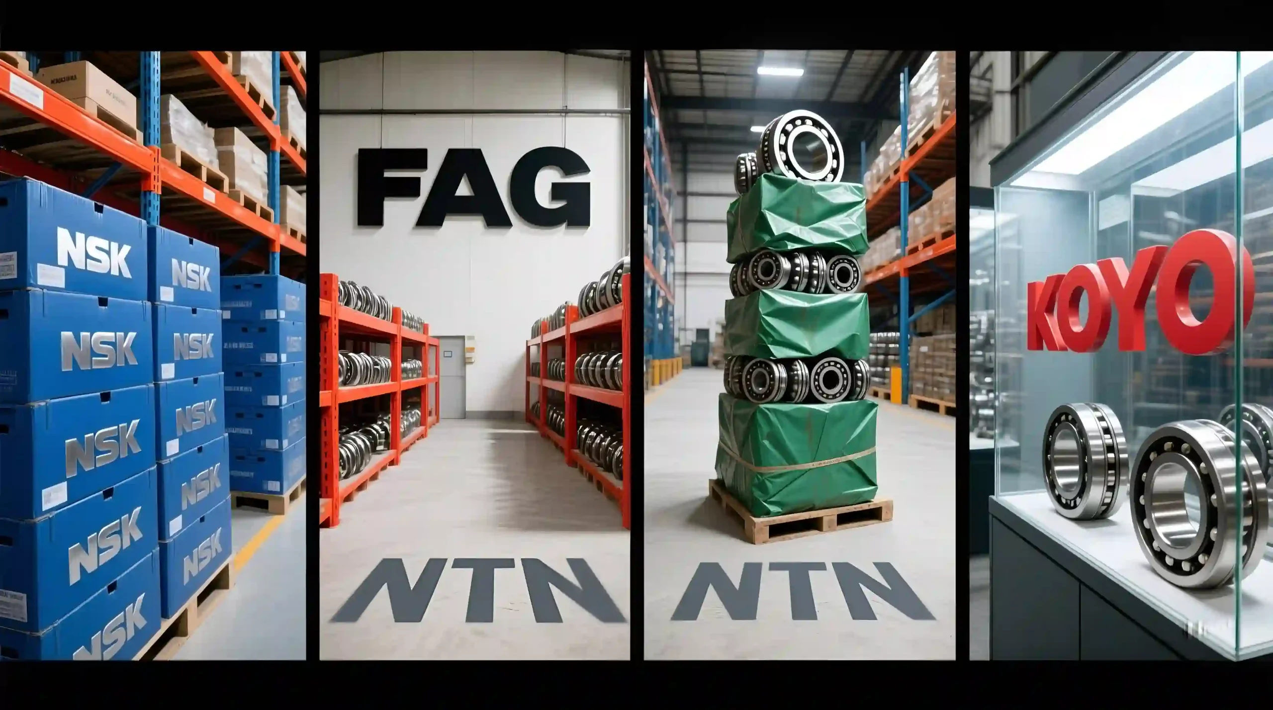 Organized warehouse shelving