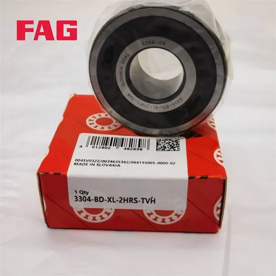 Double Row Angular Contact Ball Bearing 3303-B-Tnh FAG P0/P6/P5 Precision for Industrial Machinery