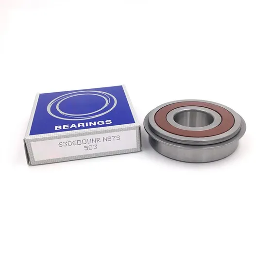 6306 DDUNR Deep Groove Ball Bearing with Snap Ring 30x72x19mm for Industrial Machinery