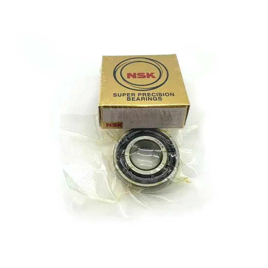 High Precision NSK 7202A Angular Contact Ball Bearing for Electric Motors 15x35x11mm