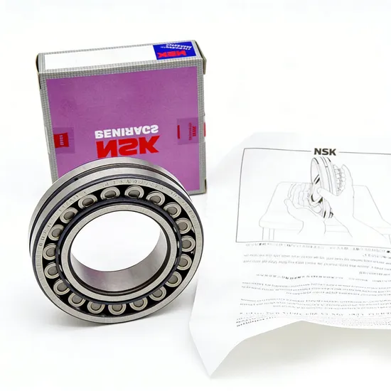 22210EAE4 NSK Spherical Roller Bearing 50x90x23mm for Gearbox Long Life High Speed