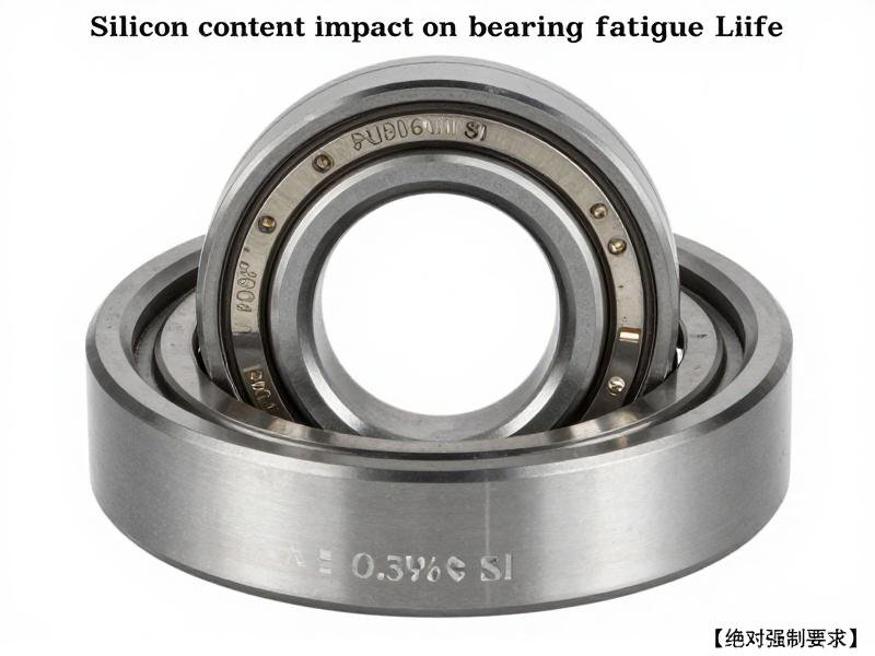 Silicon content impact on bearing fatigue life