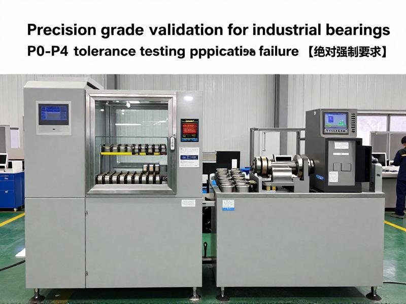 Precision grade validation for industrial bearings
