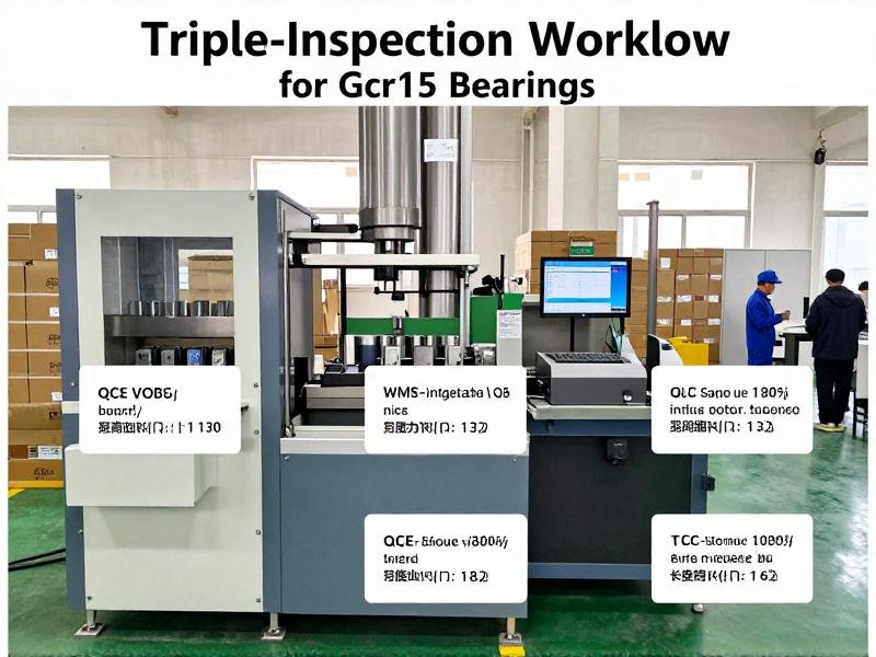 Triple-inspection workflow for GCr15 bearings