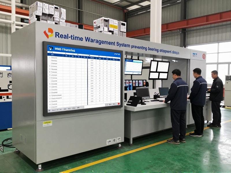 Real-time warehouse management system preventing bearing shipment delays