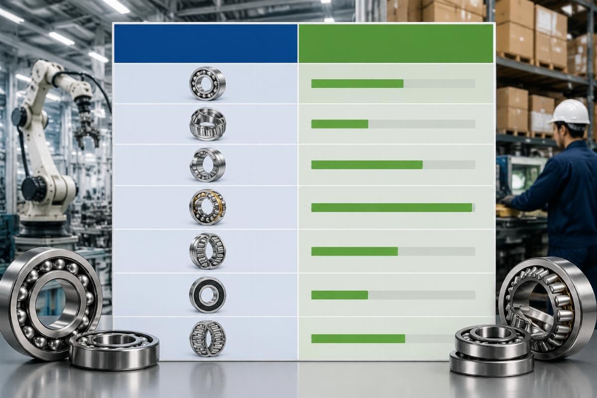 A side-by-side comparison table of bearing HS codes and corresponding anti-dumping duty rates