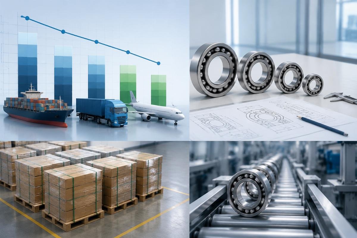 A comparison of total import cost for different order structures and shipment types