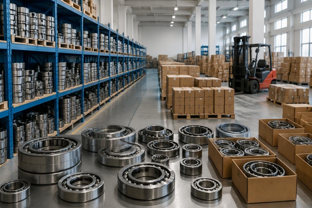 In-stock standard bearing SKU inventory at a qualified Chinese bearing factory