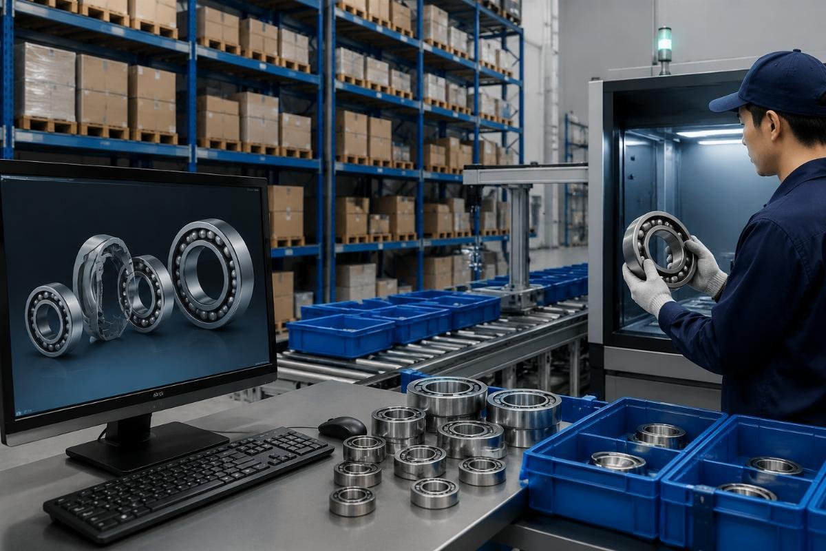 Hidden bearing supply capability verification Bearing warehouse inventory and part number cross-reference system