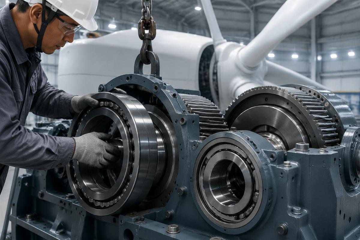 Wind Energy Gearbox Bearing Installation