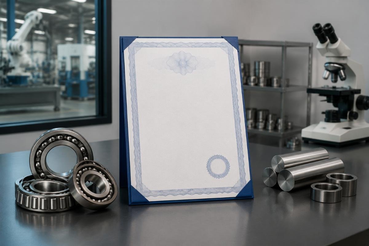 Bearing Steel Certification Document Example