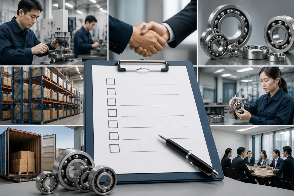 A checklist of vetting criteria for identifying a reliable Chinese bearing sourcing agent